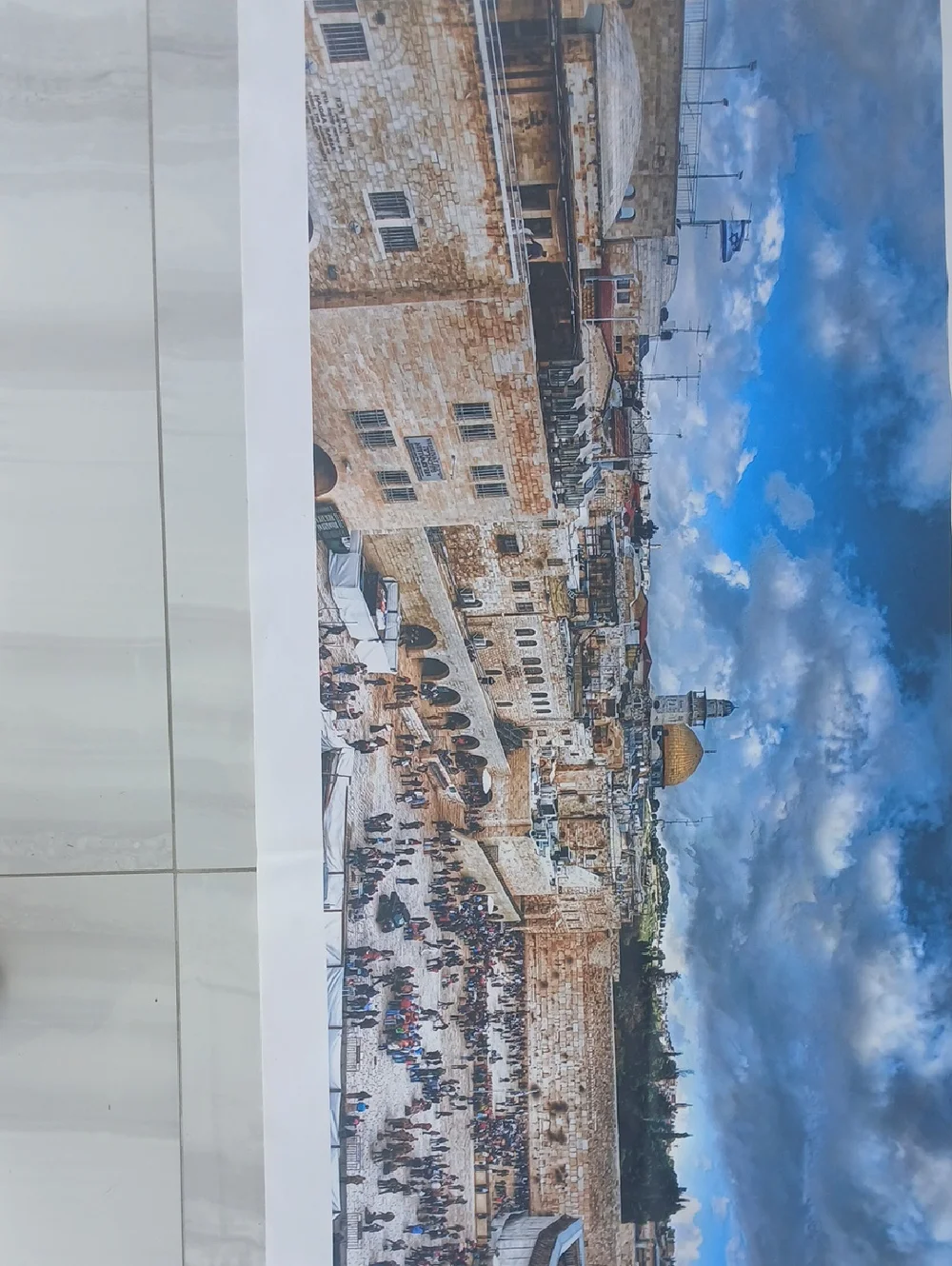 Western Wall-Jerusalem Panorama Wall Canvas Print.